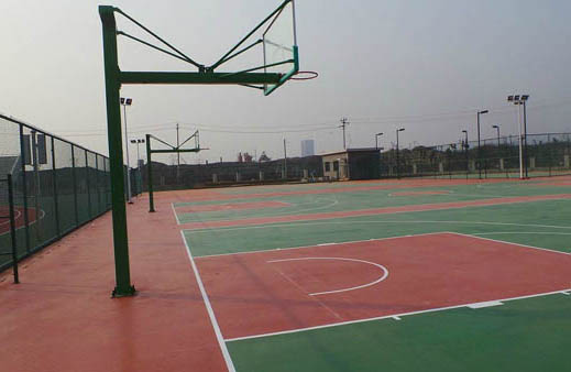 塑膠籃球場施工檢驗及處理方式